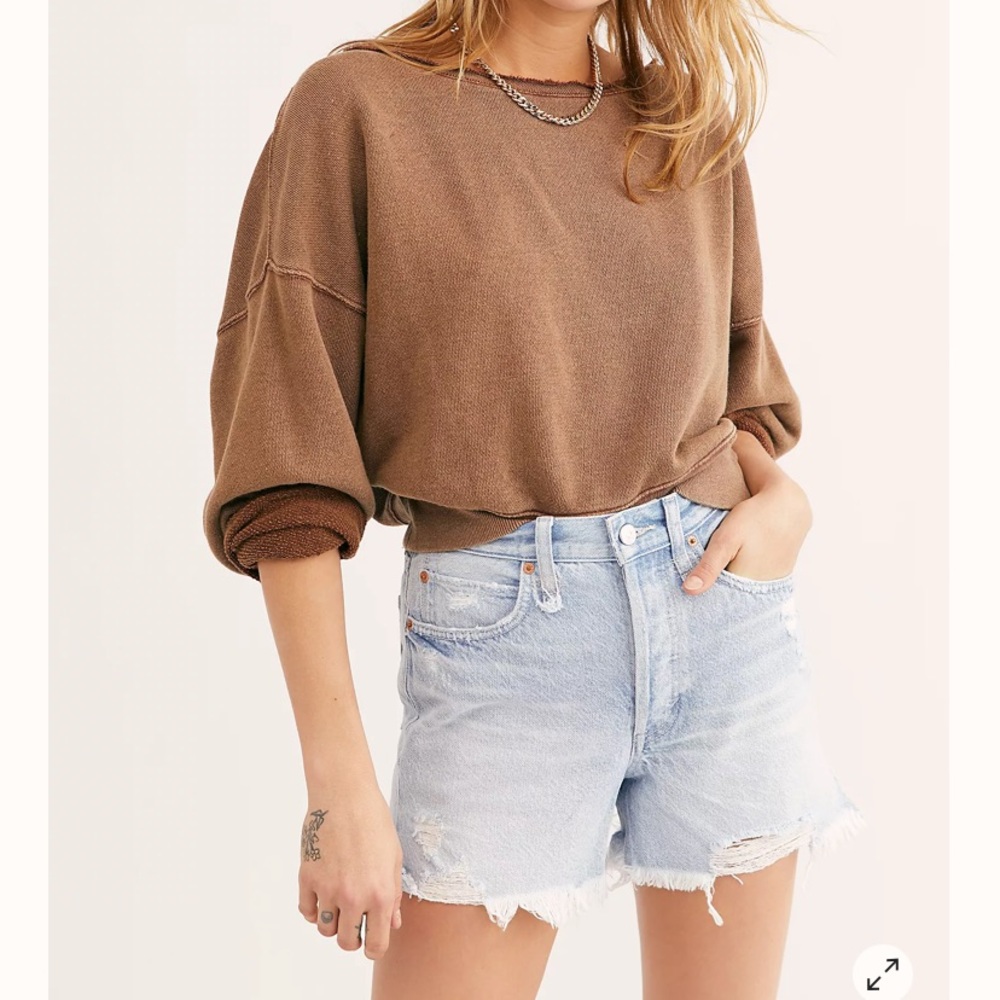 Free People Jean Shorts